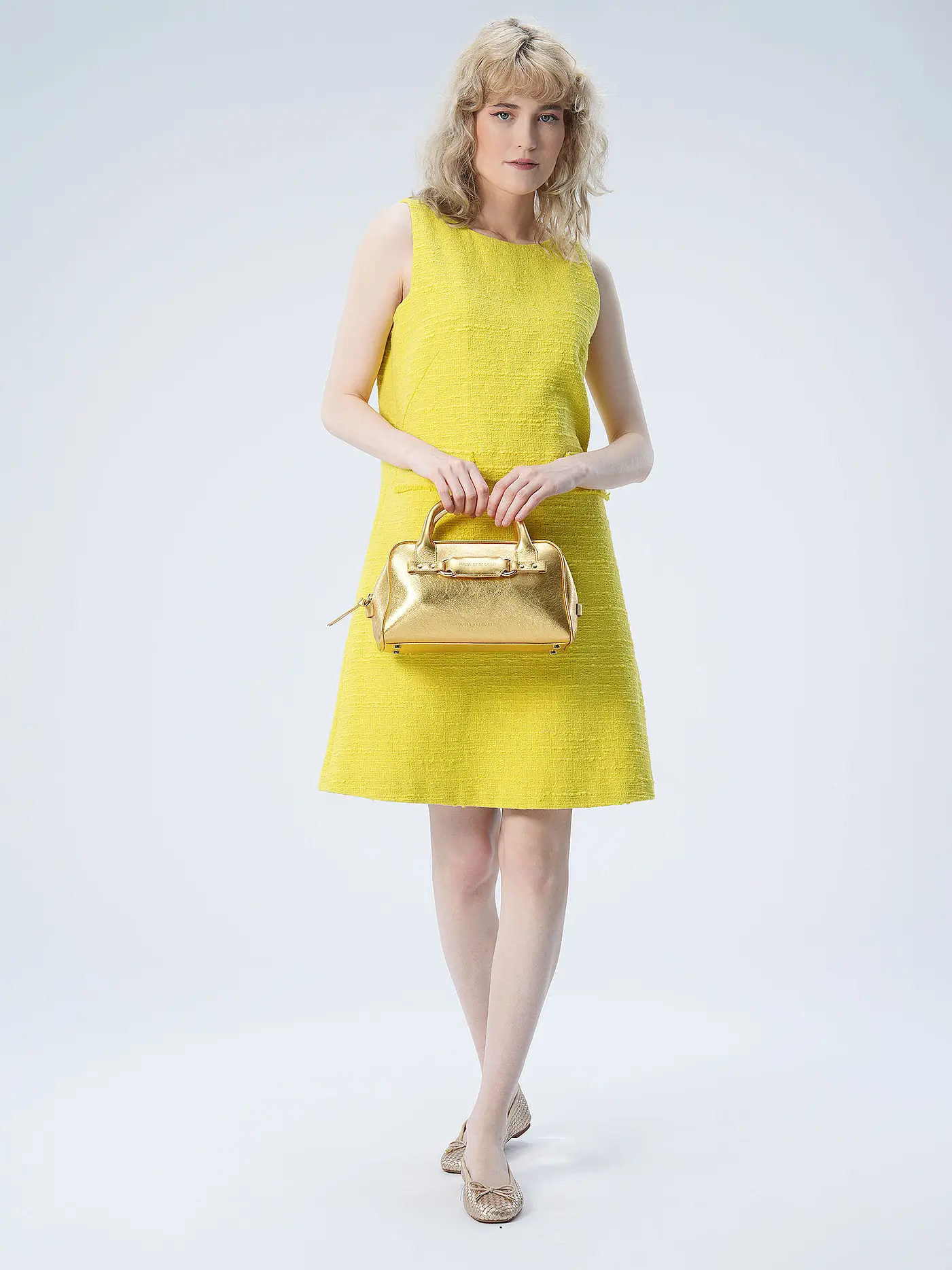 JULIA SKERGETH | Ledertasche - Henkeltasche HÄNKELTASCHE KLEIN | gold